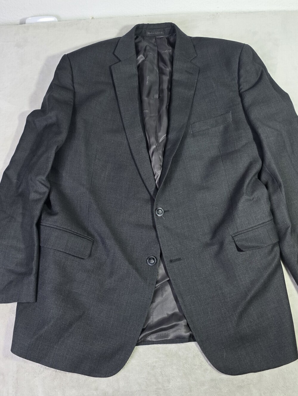 Calvin Klein 2-Piece Suit Mens 46 Long Pants 38x30 Gray Blazer Slacks - Picture 2 of 16